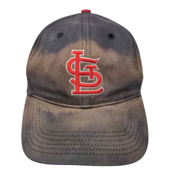 St Louis Cardinals Strapback Hat Blue MLB Distressed OSFA Embroidered Logo - Picture 1 of 8